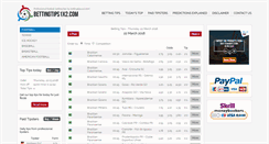 Desktop Screenshot of bettingtips1x2.com