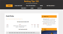 Desktop Screenshot of bettingtips1x2.info