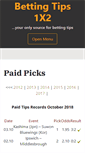 Mobile Screenshot of bettingtips1x2.info
